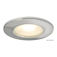 Plafón LED empotrable Montserrat II pulido espejo blanco