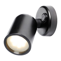 Schwenkbare LED-Leuchte aus ABS, schwarz