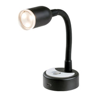 Foco LED articulado negro 400 mm