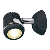 Schwenkbare Leuchte, schwarz HI-POWER LED 12/24 V