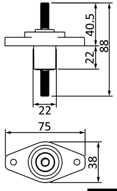 Maxi junction box for electrical cable black - foto originale Osculati Srl