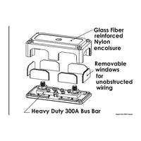 Bus-Bar Hochleistungsklemme 2 x 10 mm