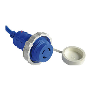 Pre-mounted cap + cable white 15 m 16 A - foto originale Osculati Srl