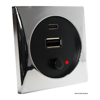 Batsystem Presa USB cromata 5 V
