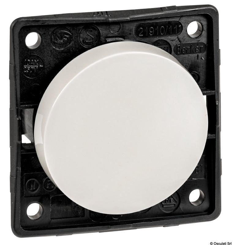 BERKER single switch 16A chromed - foto originale Osculati Srl