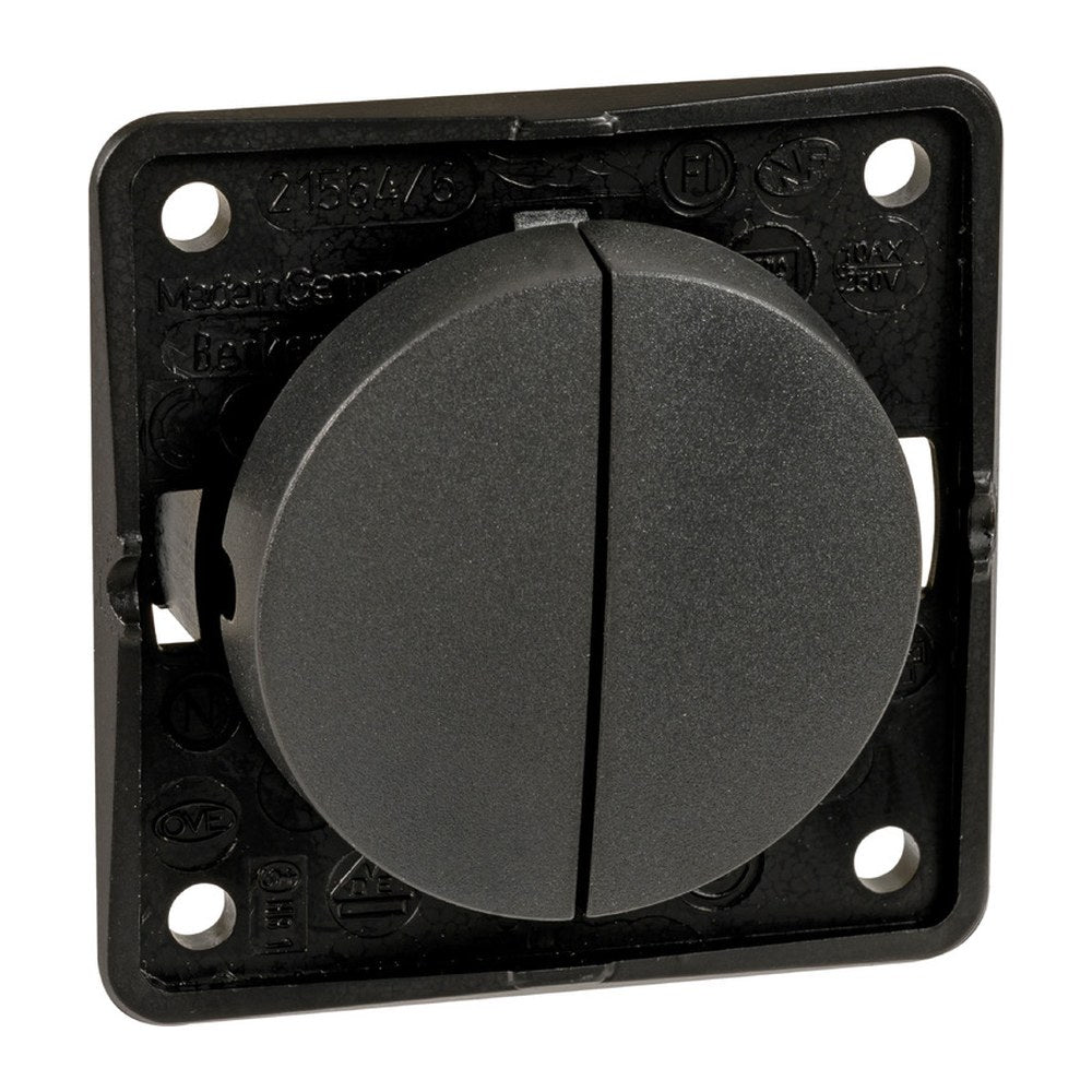 BERKER double switch 16A chromed - foto originale Osculati Srl