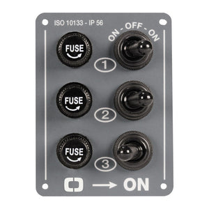 3-switch electric control panel - foto originale Osculati Srl