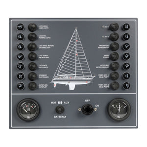 Electric control panel for sail boat 14 switches - foto originale Osculati Srl