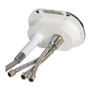 Oval shower box chromed PVC hose 4 m rear outlet BULK package 10 pcs (pack of 10) - foto originale Osculati Srl