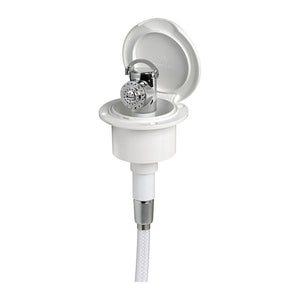 Classic Evo white deck shower PVC hose 2.5 mm Flat mounting - foto originale Osculati Srl