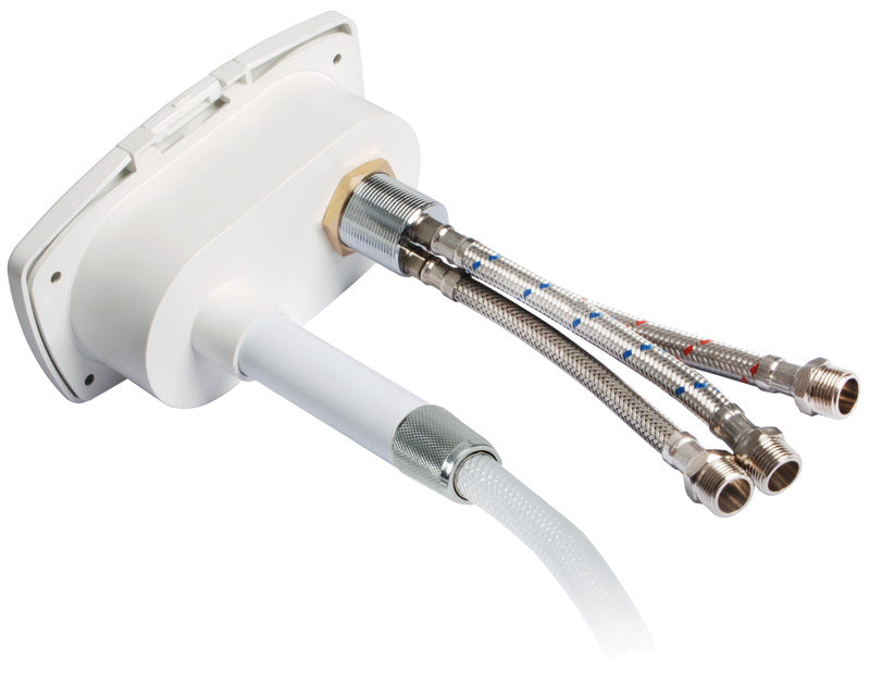 New Edge shower box white PVC hose 4 m Rear shower outlet - foto originale Osculati Srl