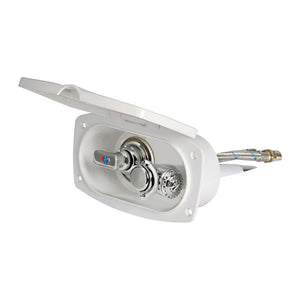 New Edge shower box white PVC hose 2.5 m Rear shower outlet - foto originale Osculati Srl