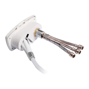 New Edge shower box white nylon hose 2.5 mm Crosswise shower outlet - foto originale Osculati Srl