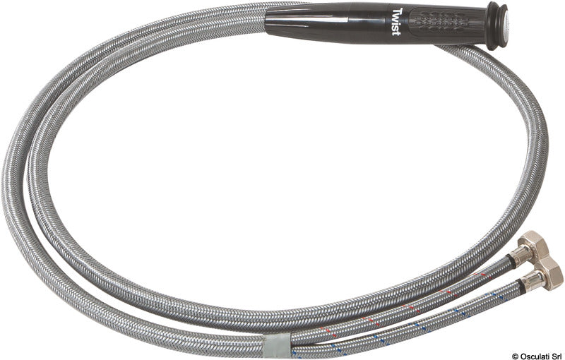 Whale Twist shower cold water, straight, black - foto originale Osculati Srl