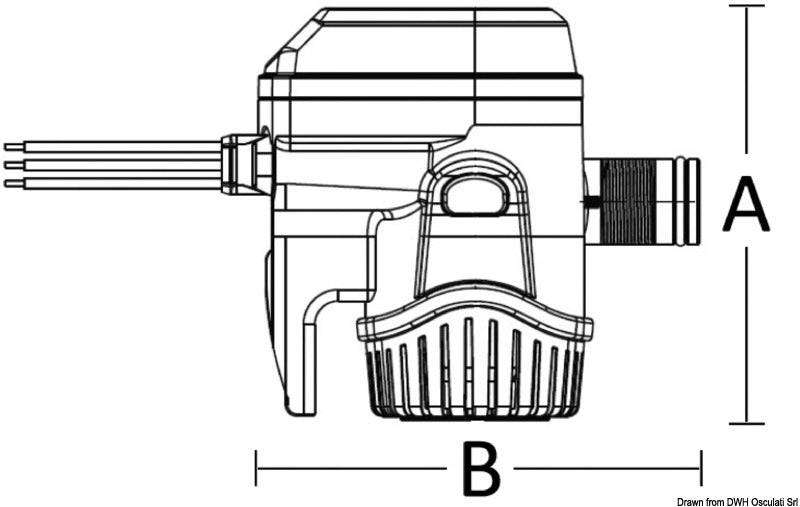 Rule Mate automatic bilge pump 55 l/min 12 V - foto originale Osculati Srl