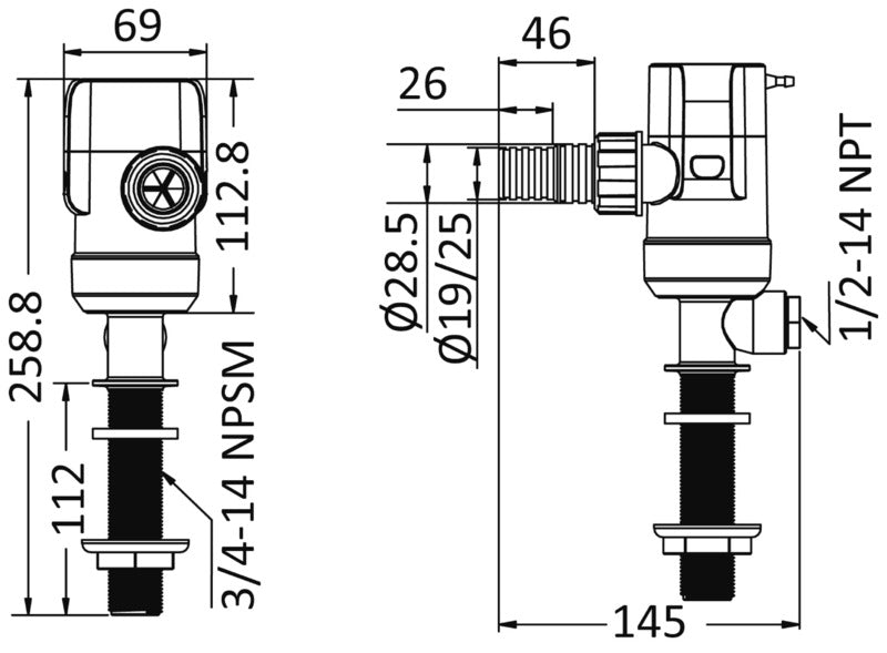 Europump Next Generation aerator pump 12V in-line - foto originale Osculati Srl