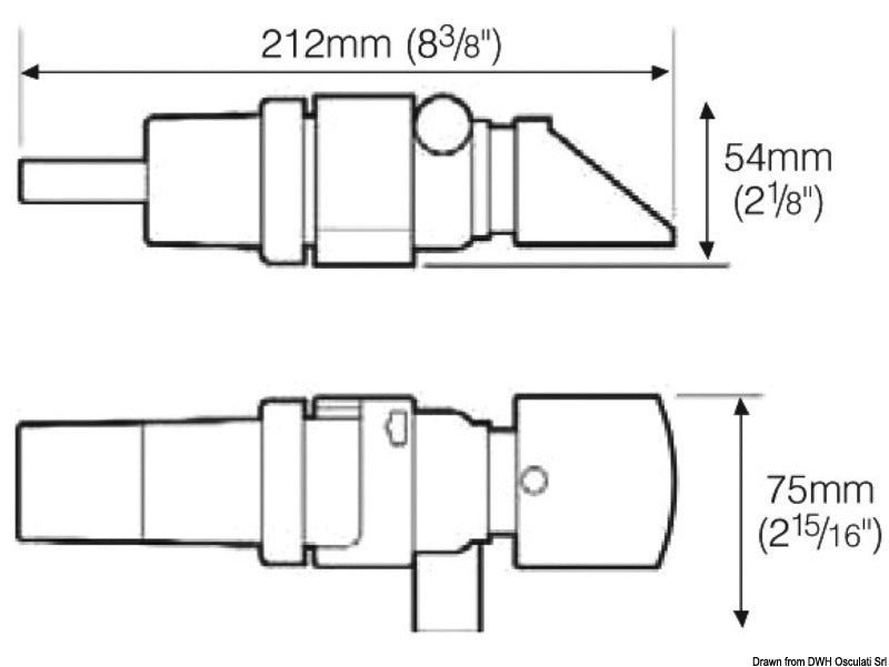 Whale Supersub Smart submers. bilge pump 650 12V - foto originale Osculati Srl