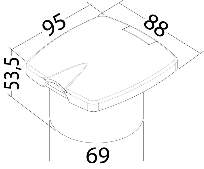 New Edge recess-fit water pressure reducer white - foto originale Osculati Srl