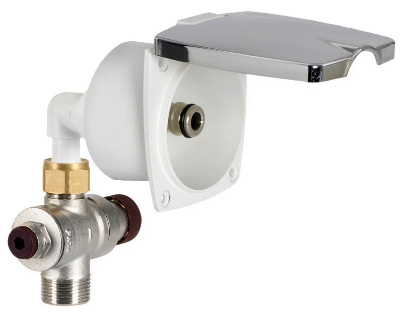 Heavy Duty New Edge fresh water chromed inlet - foto originale Osculati Srl