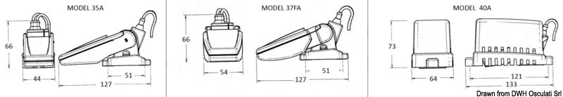Rule automatic switch for bilge pumps 35A - foto originale Osculati Srl