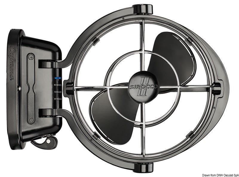 CAFRAMO Sirocco fan white 12/24 V - foto originale Osculati Srl