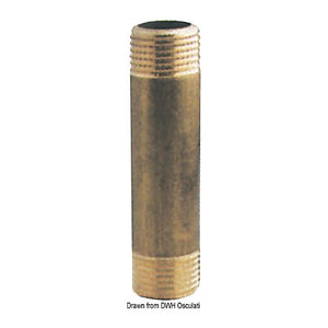 Brass extension sleeve 1"1/2 x 150 mm - foto originale Osculati Srl