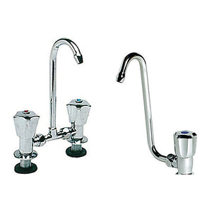 Swivelling spout tab chromed brass cold/hot - foto originale Osculati Srl