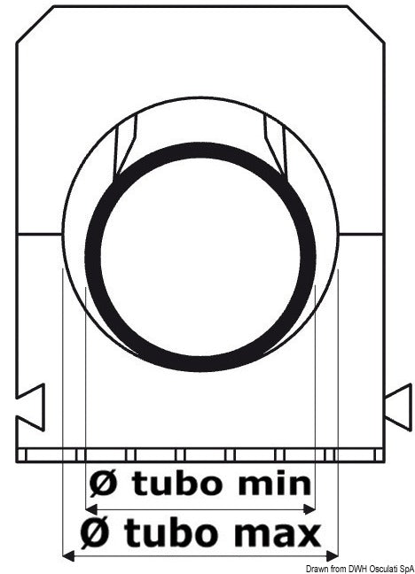 Hose clip 20/25 mm (pack of 50) - foto originale Osculati Srl