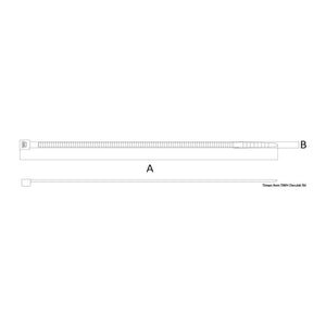 Heat-resistant clamp 290 mm (pack of 100) - foto originale Osculati Srl
