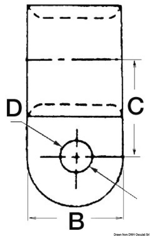 Nylon fairlead 12.7 mm (pack of 100) - foto originale Osculati Srl