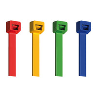 Brida de nylon amarilla 4,5 x 290 mm (paquete de 100)