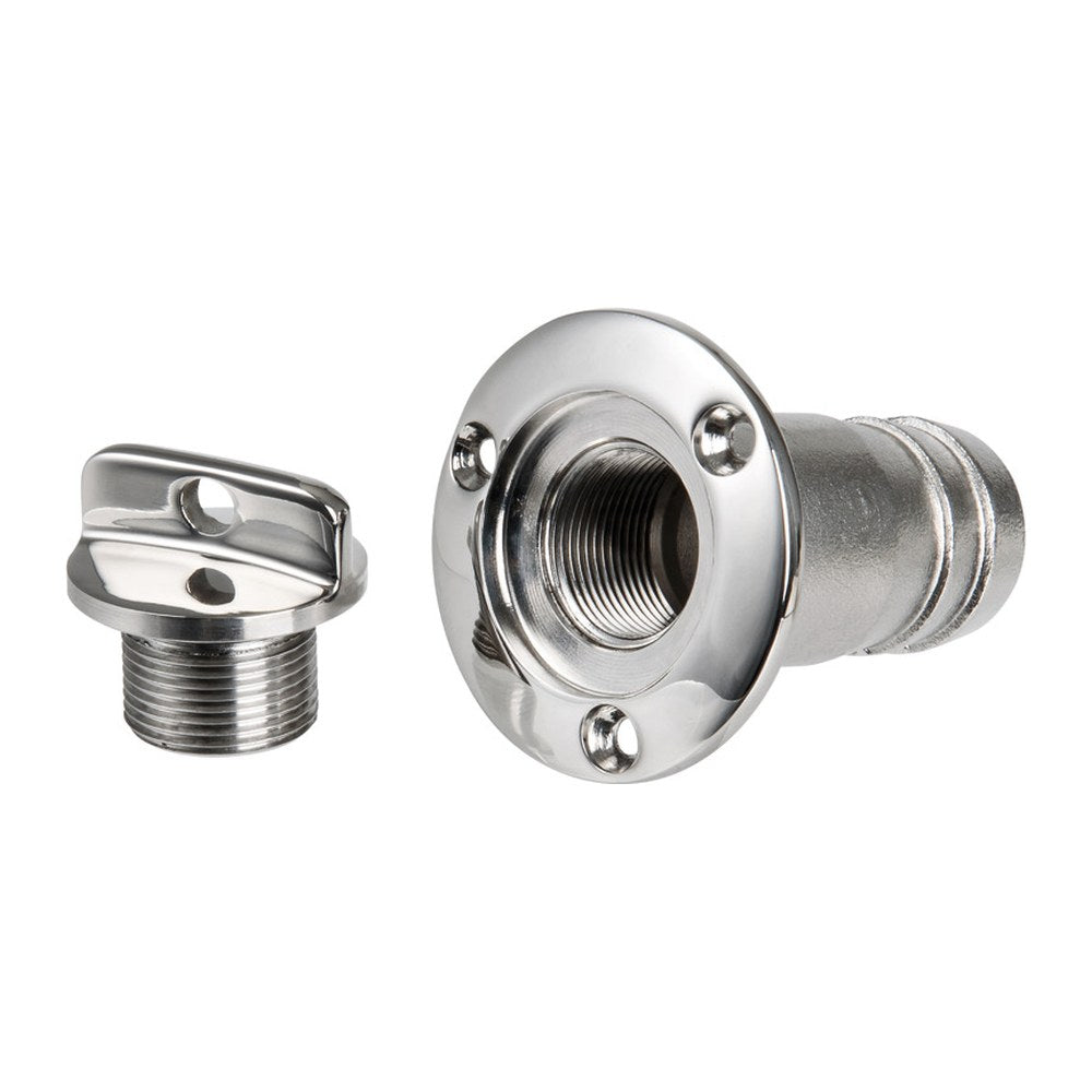 Bilge drain plug AISI 316 mirror polished 60 mm - foto originale Osculati Srl