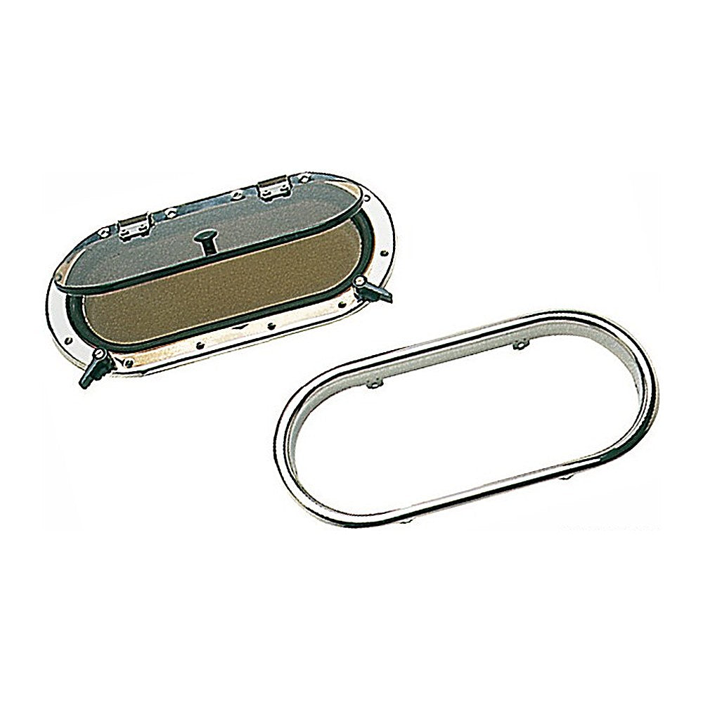 SCM oval portlight AISI316 410 x 210 mm - foto originale Osculati Srl
