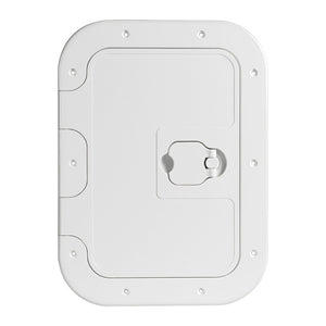 White inspection hatch anti-slip sufrace 280x380mm - foto originale Osculati Srl
