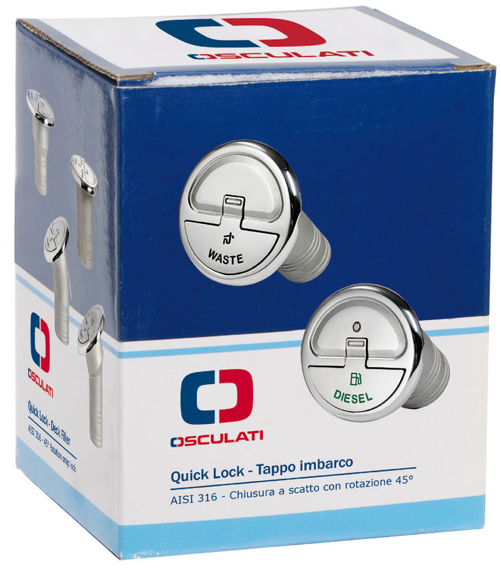 Quick Lock Water deck filler 38 mm - foto originale Osculati Srl