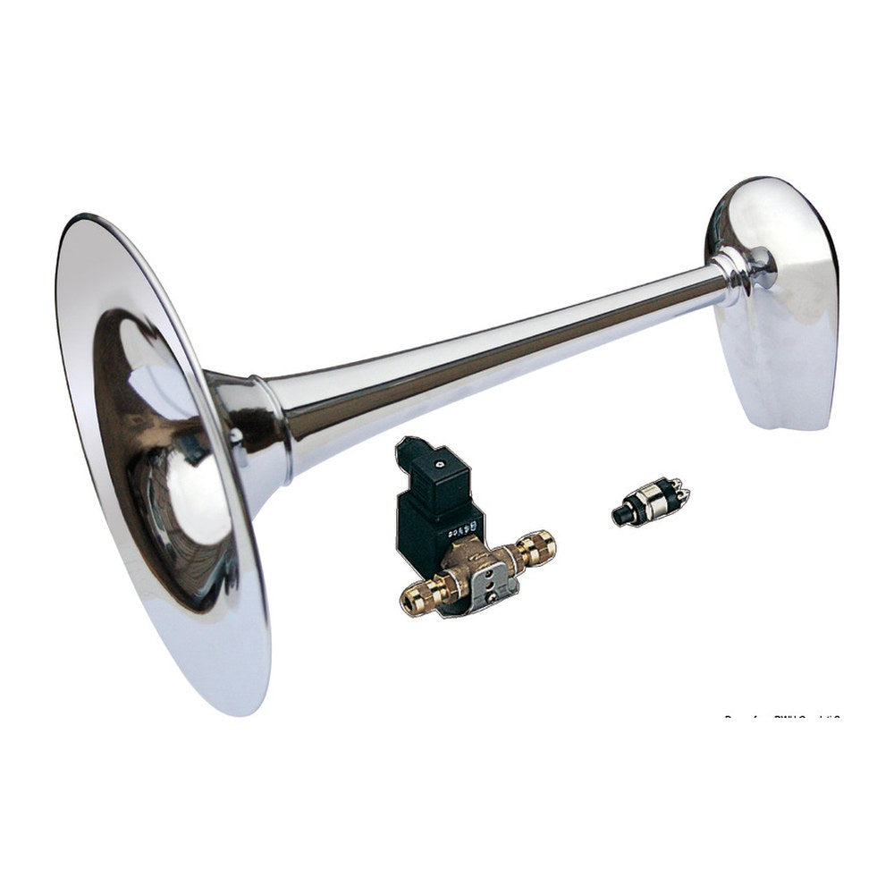 Marco Brass horn chr. 24 V RINA approved boats 20/75 m - foto originale Osculati Srl