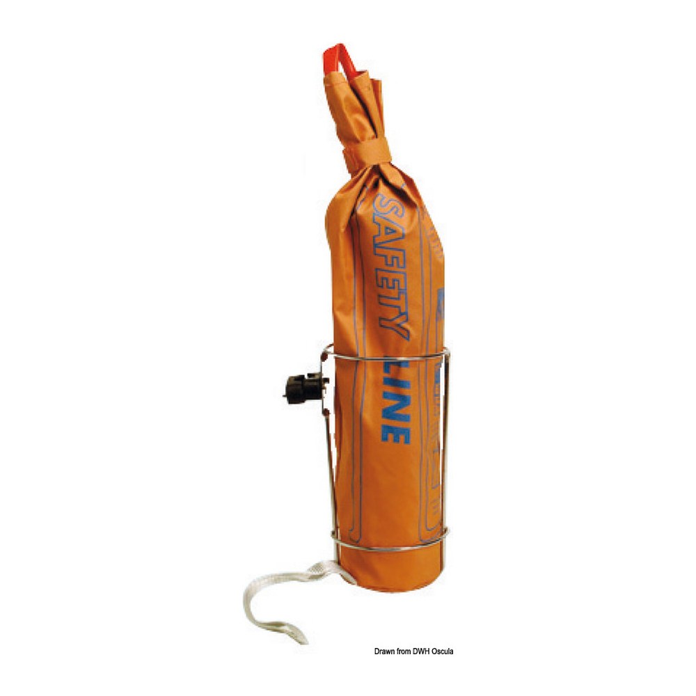 Fluo throwing line rope 28 m - foto originale Osculati Srl