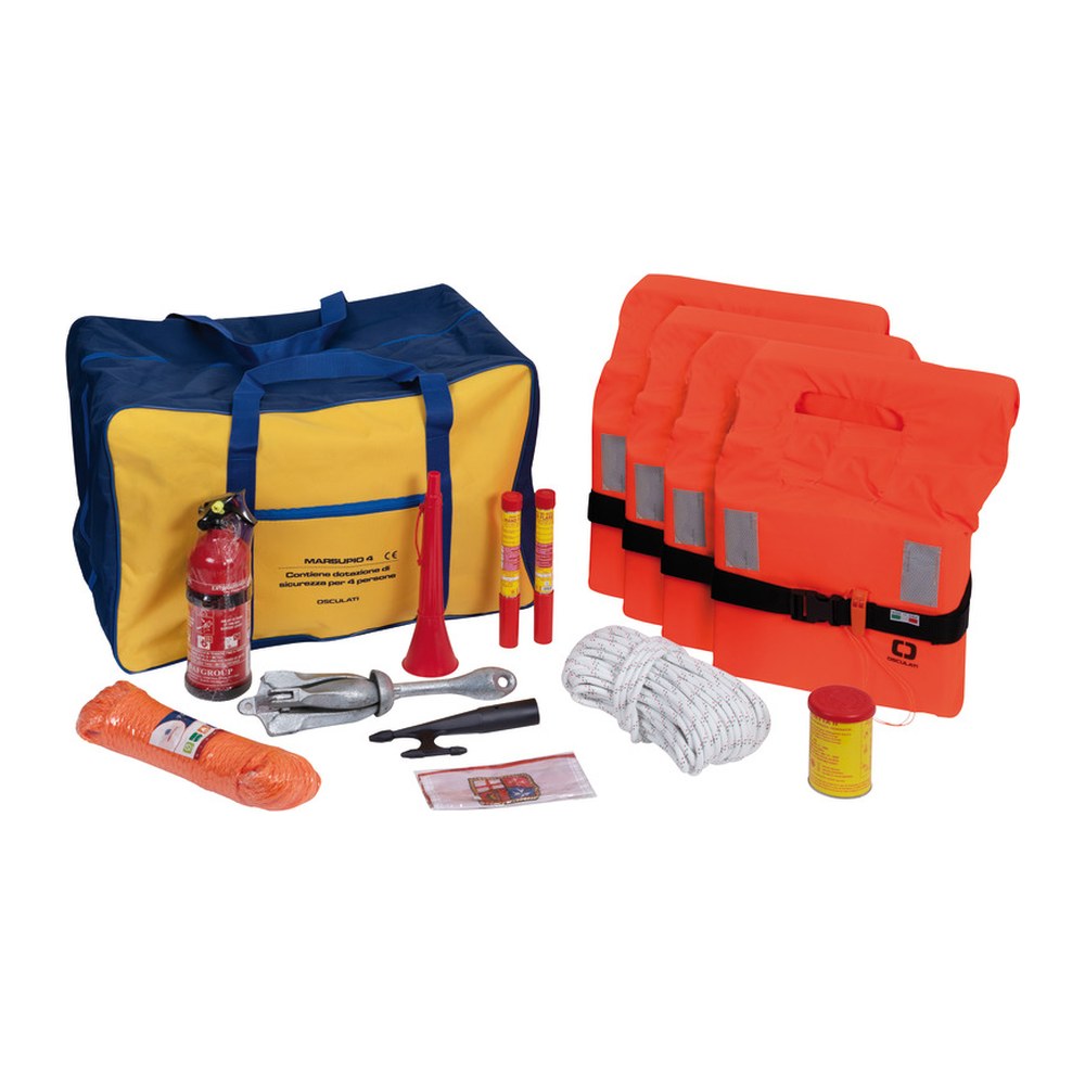 Marsupio kit 6 people within 3 miles, without flares - foto originale Osculati Srl