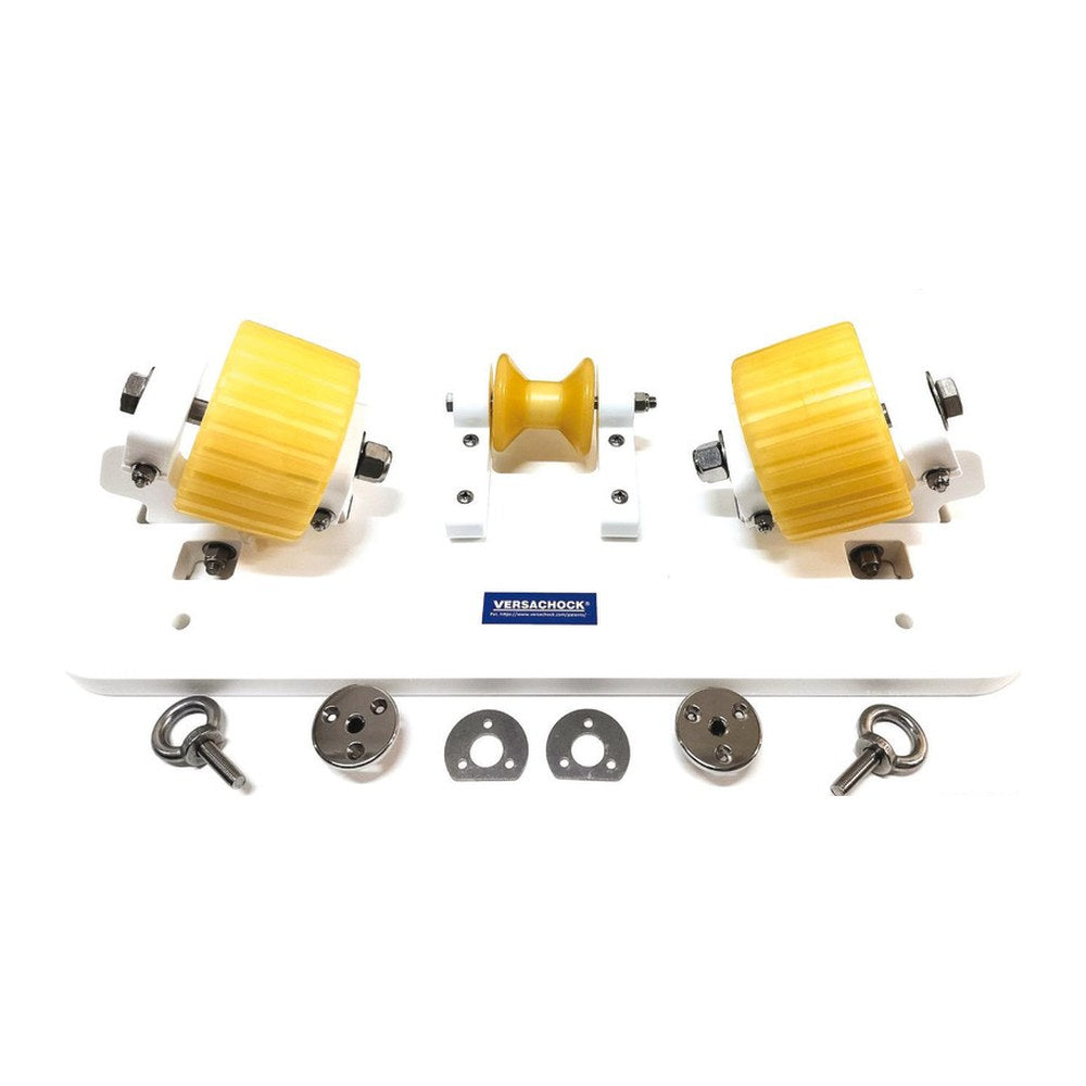 Support plate w/VersaChock 2 rollers - foto originale Osculati Srl