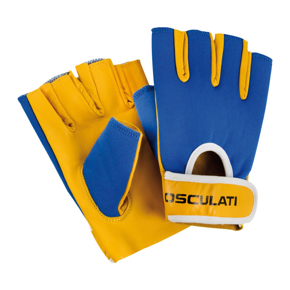 Sailing leather gloves short fingers S - foto originale Osculati Srl