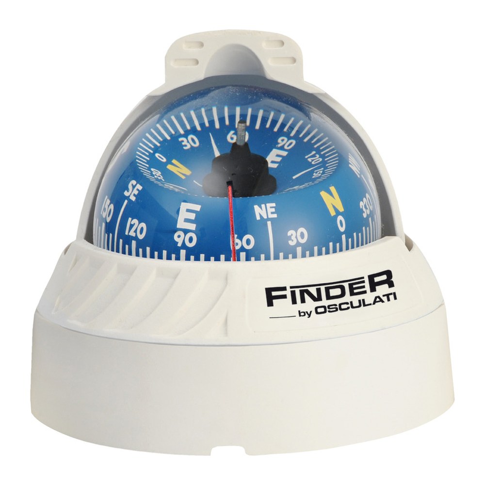 Finder compass 2"5/8 top-mounted white/blue - foto originale Osculati Srl