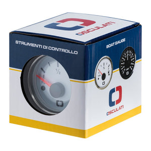 Revolution counter 0-6000 RPM black/glossy - foto originale Osculati Srl