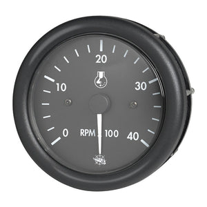 Guardian RPM counter diesel black w/hourmeter 12 V - foto originale Osculati Srl