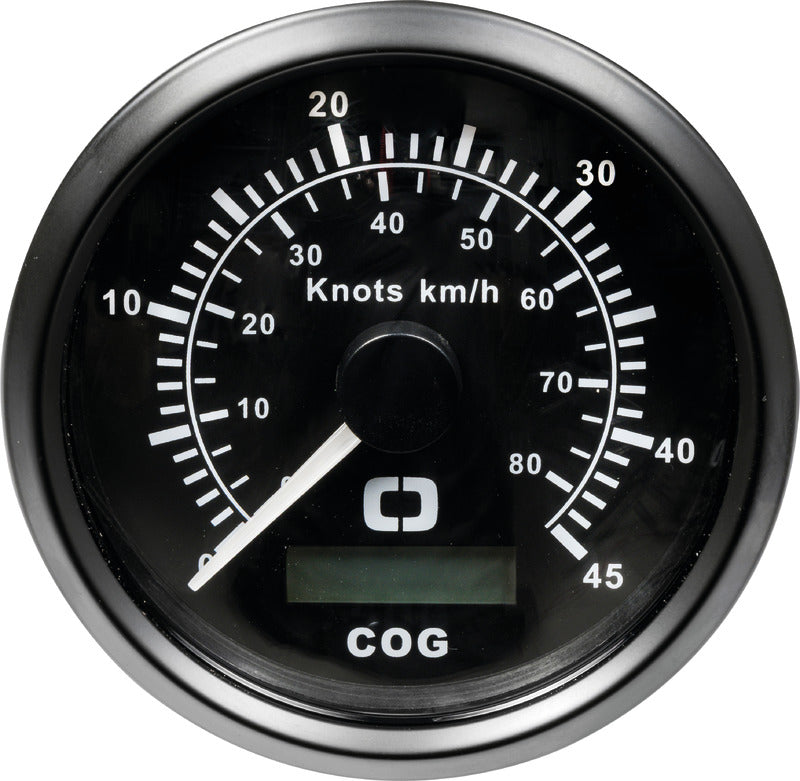 Pitot speedometer 0-35 MPH black/black - foto originale Osculati Srl