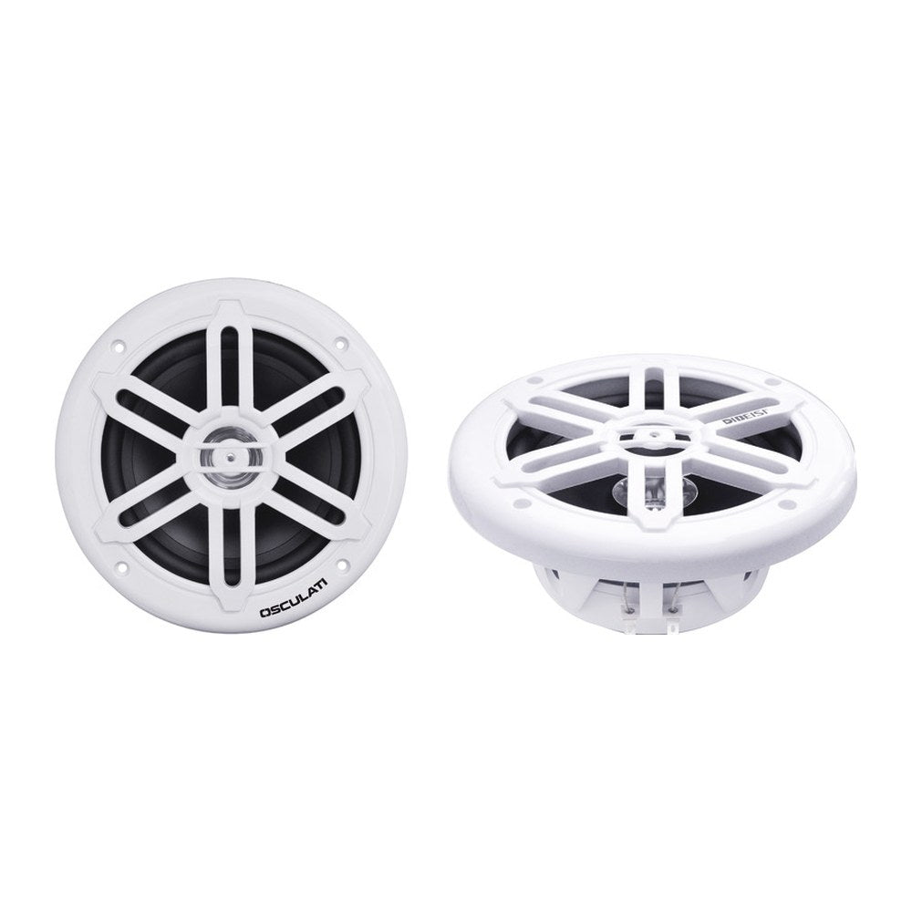 Pairs of dual cone speakers 8" - 2x180W - white - foto originale Osculati Srl