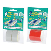 PSP Marine Tapes Ruban adhésif réfléchissant rouge 2,5 m x 25 mm (2 rouleaux de 25 mm x 2,5 m)