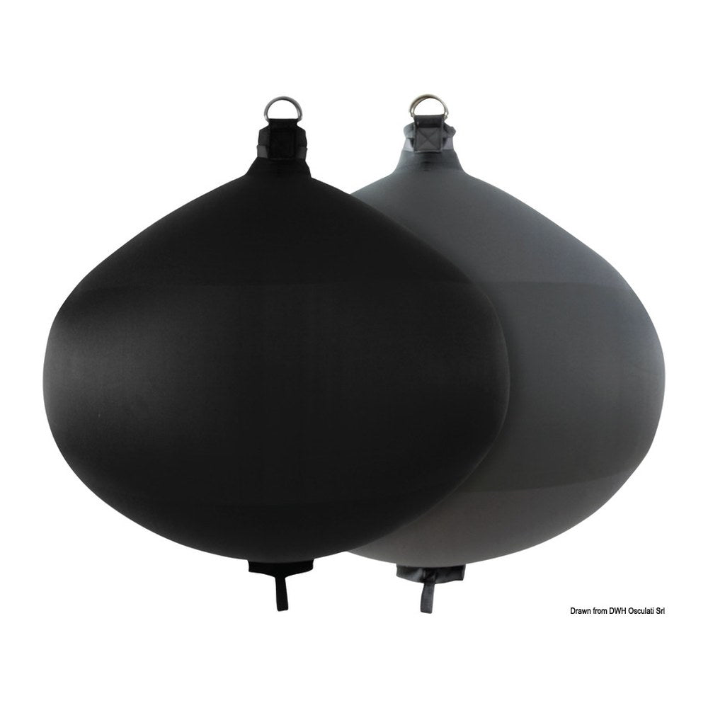 FENDERTEX S70 inflatable fender black - foto originale Osculati Srl