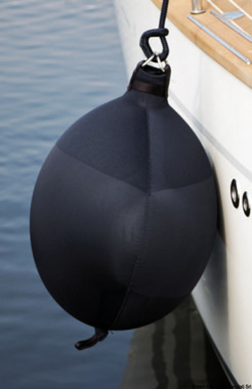 FENDERTEX S70 inflatable fender black - foto originale Osculati Srl