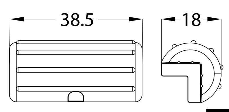 CORNER fender for marina and pile white - foto originale Osculati Srl