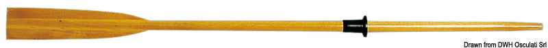 Beech wood oar 220 cm - foto originale Osculati Srl